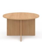 Table basse ronde Ophélia  bois - 70x40 cm