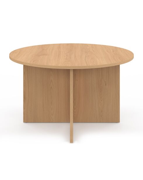 Table basse ronde Ophélia  bois - 70x40 cm