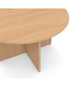 Table basse ronde Ophélia  bois - 70x40 cm