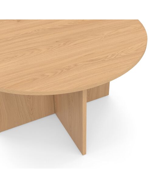 Table basse ronde Ophélia  bois - 70x40 cm