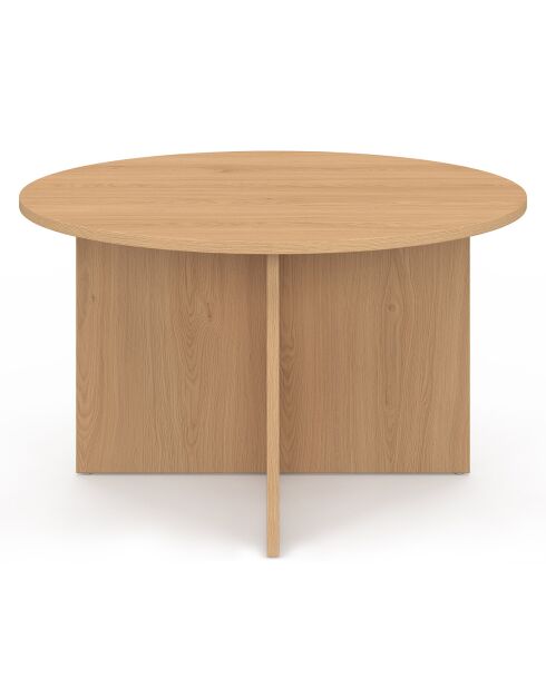 Table basse ronde Ophélia  bois - 70x40 cm