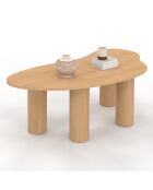 Table basse Naomi organique bois - 100x49x35.5 cm