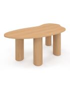 Table basse Naomi organique bois - 100x49x35.5 cm