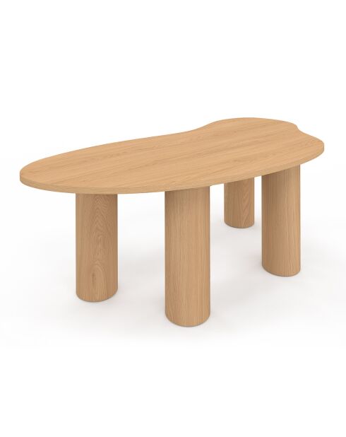 Table basse Naomi organique bois - 100x49x35.5 cm