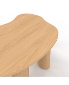 Table basse Naomi organique bois - 100x49x35.5 cm