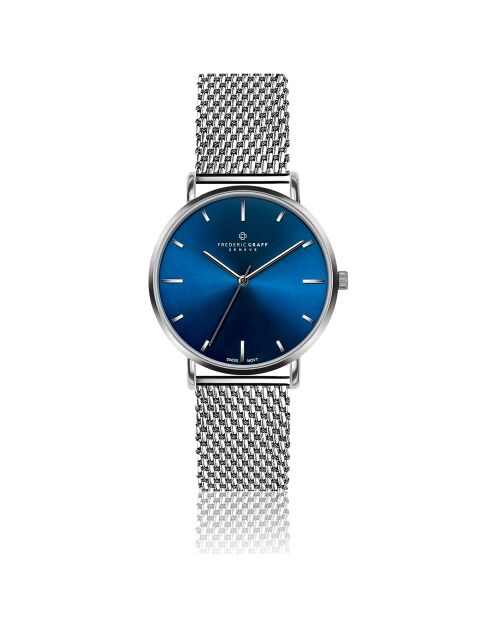 Montre Homme en Acier mesh argentée