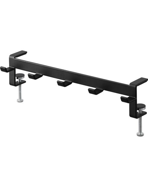 Crochets de table noir - 30.5x7x7-11 cm