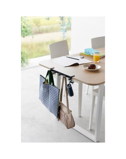 Crochets de table noir - 30.5x7x7-11 cm