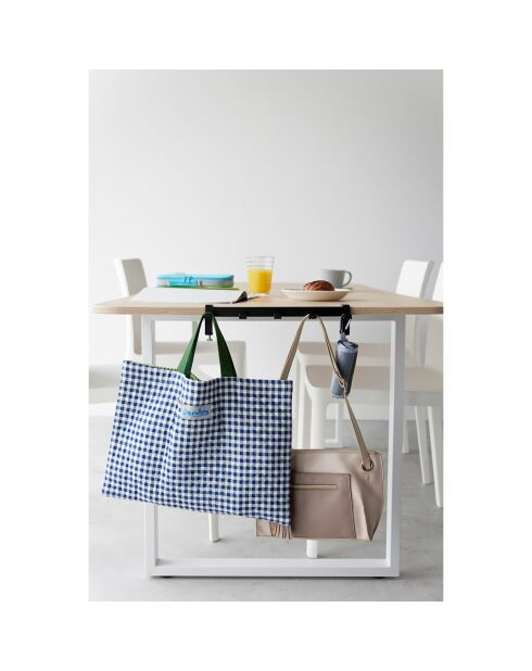 Crochets de table noir - 30.5x7x7-11 cm