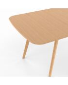 Table à manger extensible Venezia bois - 120/160x80x75 cm