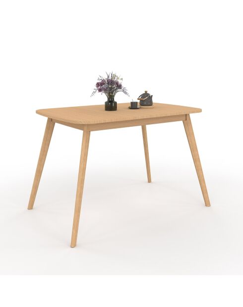 Table à manger extensible Venezia bois - 120/160x80x75 cm