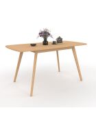 Table à manger extensible Venezia bois - 120/160x80x75 cm