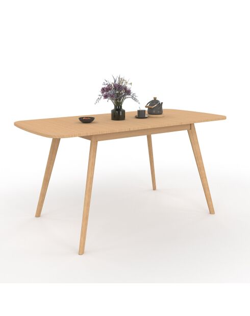 Table à manger extensible Venezia bois - 120/160x80x75 cm