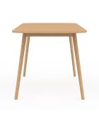 Table à manger extensible Venezia bois - 120/160x80x75 cm