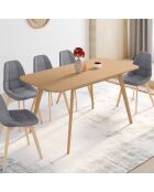 Table à manger extensible Venezia bois - 120/160x80x75 cm