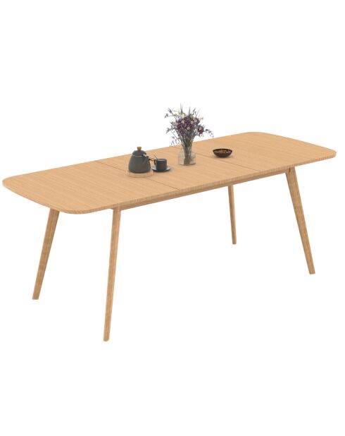Table à manger extensible Venezia bois  - 160/200x80x75 cm