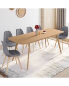 Table à manger extensible Venezia bois  - 160/200x80x75 cm