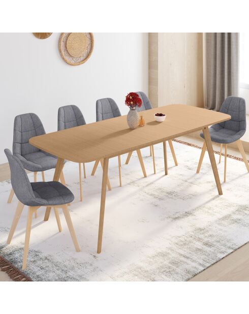 Table à manger extensible Venezia bois  - 160/200x80x75 cm