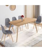 Table à manger extensible Venezia bois  - 160/200x80x75 cm