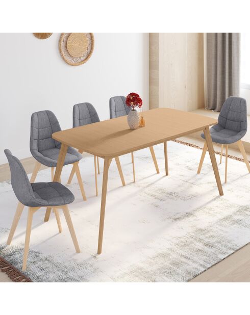Table à manger extensible Venezia bois  - 160/200x80x75 cm
