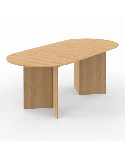 Table à manger extensible Gabin bois  - 160/200x90x75 cm