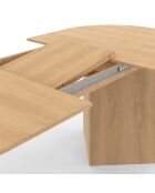 Table à manger extensible Gabin bois  - 160/200x90x75 cm