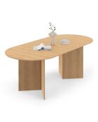 Table à manger extensible Gabin bois  - 160/200x90x75 cm