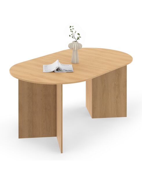 Table à manger extensible Gabin bois  - 160/200x90x75 cm