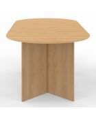 Table à manger extensible Gabin bois  - 160/200x90x75 cm