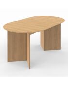 Table à manger extensible Gabin bois  - 160/200x90x75 cm