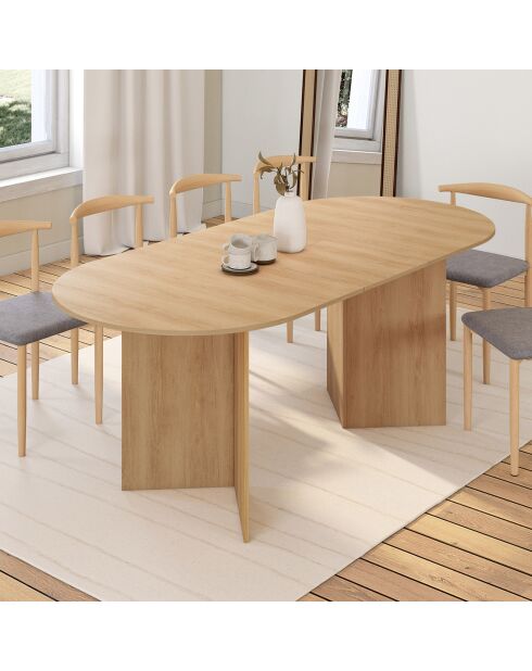 Tavolo da pranzo allungabile in legno Gabin - 160/200x90x75 cm