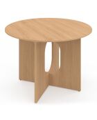 Mathis ausziehbarer runder Esstisch aus Holz - 110/150x110x75 cm