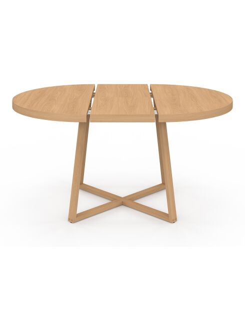 Table à manger ronde extensible Sana bois  - 110/150x110x75 cm