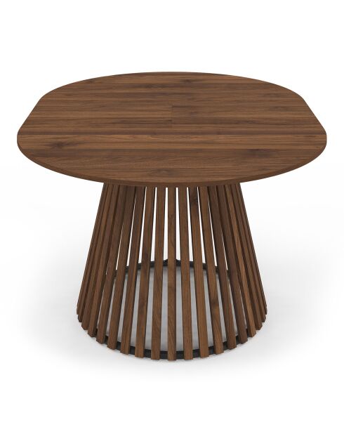 Ausziehbarer runder Esstisch Camélia Nussbaumholz - 110/150x110x75 cm