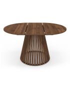 Uitschuifbare ronde eettafel Camélia walnotenhout - 110/150x110x75 cm