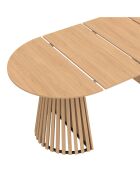 Table à manger ronde extensible Camélia bois  - 110/200x110x75 cm