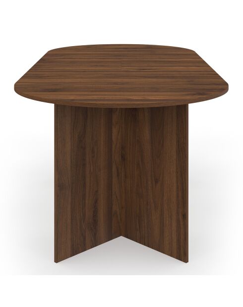 Gabin uitschuifbare eettafel met walnoothouteffect - 160/200x90x75 cm