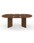 Gabin ausziehbarer Esstisch in Nussbaumholz-Optik - 160/200x90x75 cm