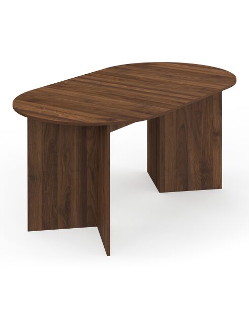 Gabin uitschuifbare eettafel met walnoothouteffect - 160/200x90x75 cm