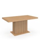 Table à manger extensible Faustine bois et pied lattes avec rangement intégré bois - 160/200x90x75 cm