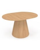 Table à manger ronde extensible Elvis bois  - 110/150x110x75 cm