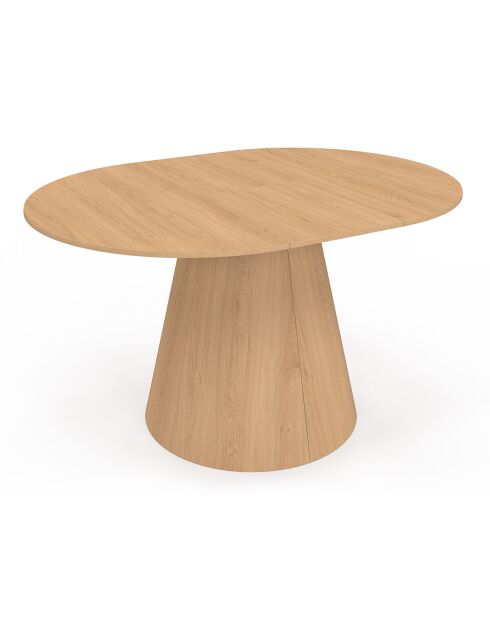Table à manger ronde extensible Elvis bois  - 110/150x110x75 cm