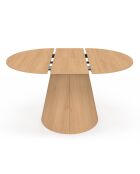 Table à manger ronde extensible Elvis bois  - 110/150x110x75 cm