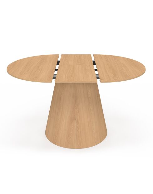 Table à manger ronde extensible Elvis bois  - 110/150x110x75 cm