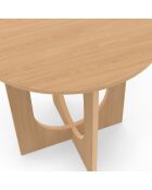 Table à manger ronde Mathis bois - 80x80x75 cm