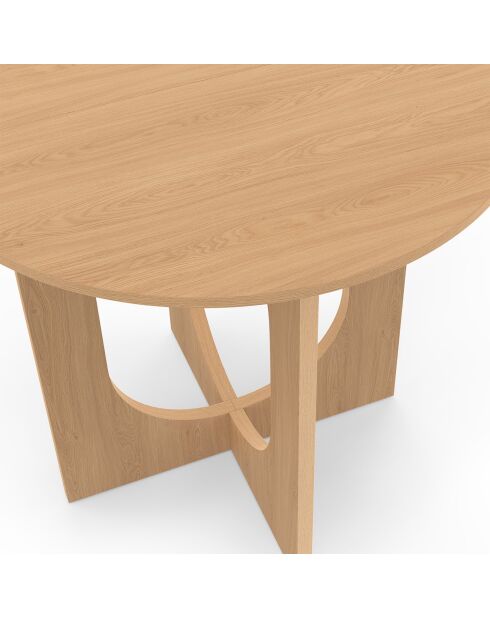 Table à manger ronde Mathis bois - 80x80x75 cm