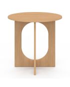 Table à manger ronde Mathis bois - 80x80x75 cm