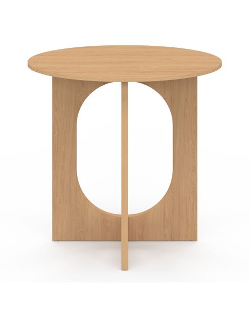 Table à manger ronde Mathis bois - 80x80x75 cm