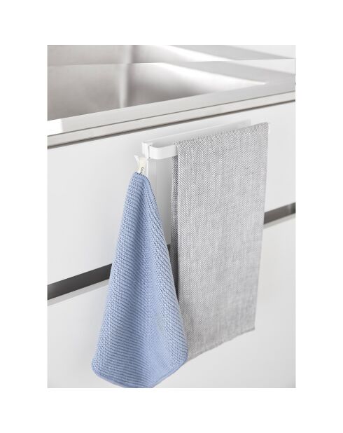 Weißer schwimmender Handtuchhalter - 20x9-10x19,5 cm