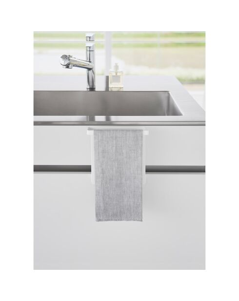 Weißer schwimmender Handtuchhalter - 20x9-10x19,5 cm